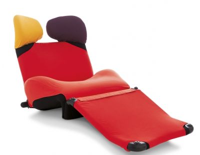A - Cover for headrest left Wink Cassina Popeline red